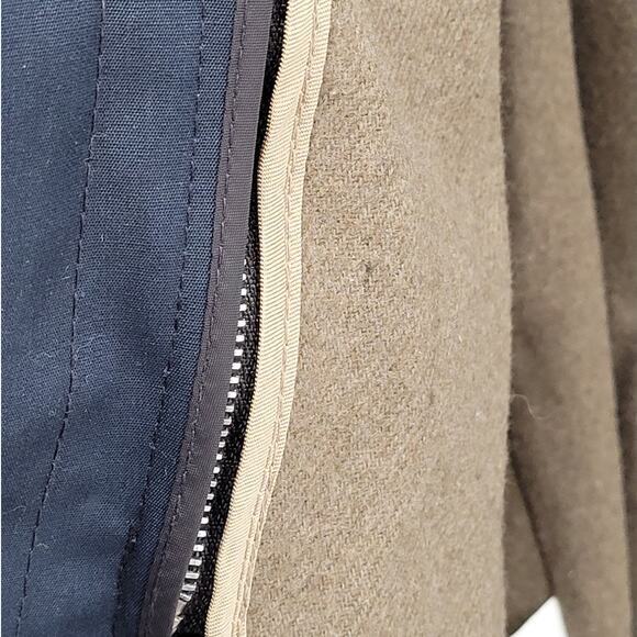 London Fog Vintage 80s Union Made‎ Blue Single Breasted Lined Trench Coat 40S - Picture 10 of 16